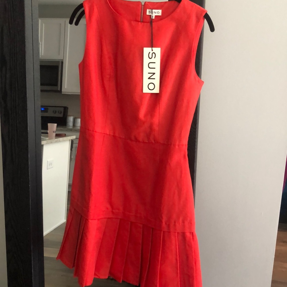 SUNO Dress In orange